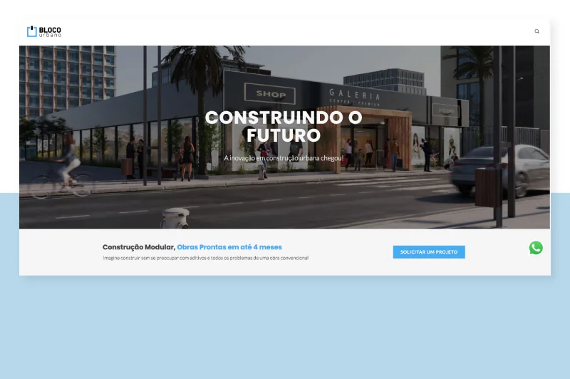 Front-End Website Bloco Urbano